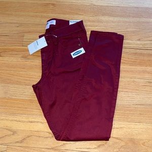 Maroon Old Navy Sateen Pants